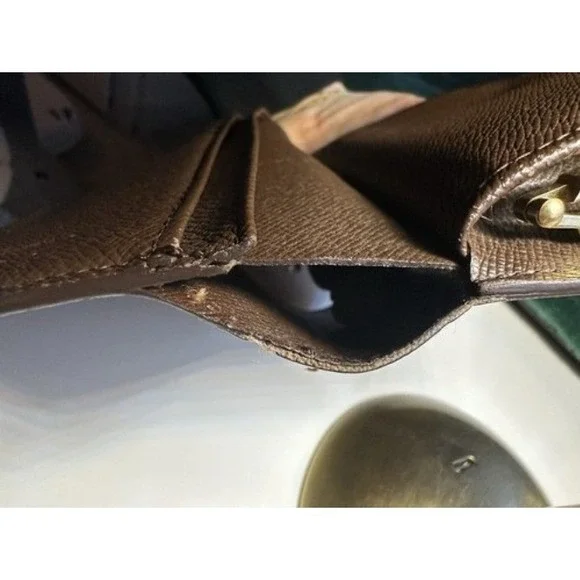 Vintage Louis Vuitton Damier Ebene Porte-Monnaie Viennois French Purse Wallet - Picture 16 of 16